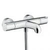 Hansgrohe Ecostat 1001 CL Thermostatic Exposed Bath Shower Mixer - 13201000 -Wall Mounted Taps Sales Store 13201000 P