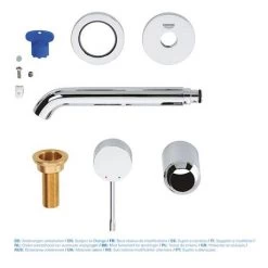 Grohe Essence Wall Mounted Basin Mixer Tap - Chrome -Wall Mounted Taps Sales Store 19408001 D4 460