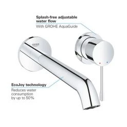 Grohe Essence Wall Mounted 2 Hole Basin Mixer L-Size - Chrome - 19967001 10 Grohe Essence Wall Mounted 2 Hole Basin Mixer L-Size - Chrome - 19967001 -Wall Mounted Taps Sales Store 19967001 D3 460