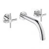 Grohe Atrio Wall Mounted 3 Hole Basin Mixer - Chrome - 20164003 -Wall Mounted Taps Sales Store 20164003 P