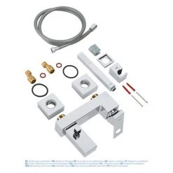Grohe Eurocube Wall Mounted Bath Shower Mixer and Kit - 23141000 -Wall Mounted Taps Sales Store 23141000 D2 460