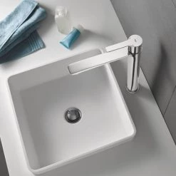 Grohe Lineare Tall Mono Basin Mixer - 23405001 12 Grohe Lineare Tall Mono Basin Mixer - 23405001 -Wall Mounted Taps Sales Store 23405001 D4 460