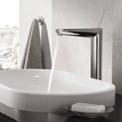 Grohe Eurodisc Joy Tall Mono Basin Mixer - Chrome - 23428000 -Wall Mounted Taps Sales Store 23428000 D2 460