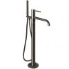 JTP Vos Brushed Black Freestanding Bath Shower Mixer -Wall Mounted Taps Sales Store 27534BBL P