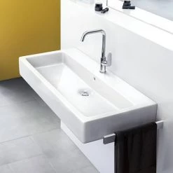 Hansgrohe Focus Single Lever Basin Mixer 240 with Swivel Spout and Pop-up Waste - 31609000 -Wall Mounted Taps Sales Store 31609000 D2 460