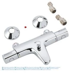 Grohe Grohtherm TMV2 800 Wall Mounted Thermostatic Bath Shower Mixer - 34567000 11 Grohe Grohtherm TMV2 800 Wall Mounted Thermostatic Bath Shower Mixer - 34567000 -Wall Mounted Taps Sales Store 34567000 D4 460