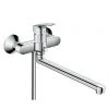 Hansgrohe Logis Single Lever Manual Bath Mixer with Long Spout - 71402000 2 Hansgrohe Logis Single Lever Manual Bath Mixer with Long Spout - 71402000 -Wall Mounted Taps Sales Store 71402000 P