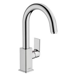 Hansgrohe Vernis Shape Single Lever Basin Mixer with Swivel Spout and Pop-up Waste - 71564000