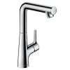 Hansgrohe Talis S Single Lever Basin Mixer 210 with Swivel Spout and Pop-up Waste - 72105000 -Wall Mounted Taps Sales Store 72105000 P