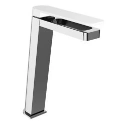 JTP Axel Chrome Tall Single Lever Basin Mixer with Matt White Handle
