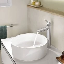 Roca Malva Tall Cold Start Mono Basin Mixer - A5A373BC0R -Wall Mounted Taps Sales Store A5A373BC0R D1 460