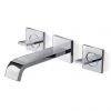 Roca Flat Wall Mounted 3-Hole Basin Mixer - A5A4732C0N -Wall Mounted Taps Sales Store A5A4732C0N P