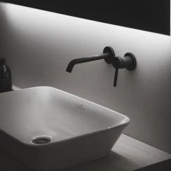 Ideal Standard Silk Black Ceraline Wall Mounted Basin Mixer 8 Ideal Standard Silk Black Ceraline Wall Mounted Basin Mixer -Wall Mounted Taps Sales Store A6938XG D2 460