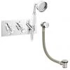 Astoria Traditional Concealed Thermostatic 2-Way Shower Valve with Handset + Freeflow Bath Filler -Wall Mounted Taps Sales Store AST51VHPK1 p