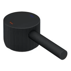 Arezzo Fluted Round Matt Black High Rise Mono Basin Mixer Tap 12 Arezzo Fluted Round Matt Black High Rise Mono Basin Mixer Tap -Wall Mounted Taps Sales Store AZ2LTMBF detail3 460