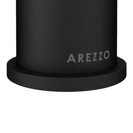 Arezzo Fluted Round Matt Black High Rise Mono Basin Mixer Tap 8 Arezzo Fluted Round Matt Black High Rise Mono Basin Mixer Tap - Image 6