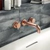 Arezzo Round Rose Gold Wall Mounted (3TH) Bath Filler Tap 1 Arezzo Round Rose Gold Wall Mounted (3TH) Bath Filler Tap -Wall Mounted Taps Sales Store AZ3THRGBF n p