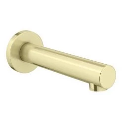 Arezzo Brushed Brass Round Concealed Twin Valve with Diverter, Bath Spout + Shower Handset -Wall Mounted Taps Sales Store AZBBSPK6 d5 460
