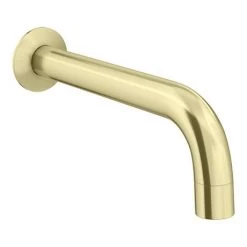 Arezzo Brushed Brass Round Concealed Manual Valve + Bath Spout -Wall Mounted Taps Sales Store AZBBWBF n d2 460