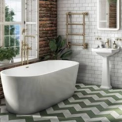 Arezzo Brushed Brass Industrial Style Freestanding Bath Shower Mixer Tap 13 Arezzo Brushed Brass Industrial Style Freestanding Bath Shower Mixer Tap -Wall Mounted Taps Sales Store AZISBB05 d6v2jpg 460