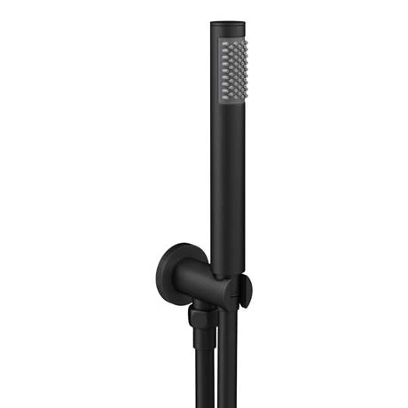 Arezzo Matt Black Round Concealed Manual Valve with Bath Spout + Shower Handset 6 Arezzo Matt Black Round Concealed Manual Valve with Bath Spout + Shower Handset - Image 4