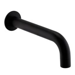 Arezzo Matt Black Round Concealed Manual Valve + Bath Spout -Wall Mounted Taps Sales Store AZMBWBF d2 460