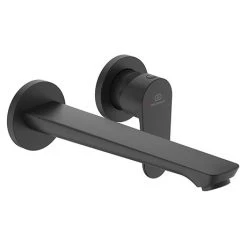Ideal Standard Silk Black Cerafine O Wall Mounted Basin Mixer