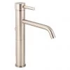 BagnoDesign M-Line Brushed Nickel Tall Basin Mixer with Pop-up Waste -Wall Mounted Taps Sales Store BDM MLI 111564 A NB P