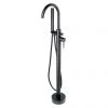 BagnoDesign M-Line Diffusion Matt Black Freestanding Bath Shower Mixer -Wall Mounted Taps Sales Store BDM MLI 438 MB P