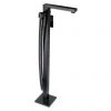 BagnoDesign Zephyr Matt Black Freestanding Bath Shower Mixer (Excluding Handset)