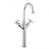 Crosswater - Belgravia Crosshead Tall Monobloc Basin Mixer Tap - Chrome - BL118DNC 1 Crosswater - Belgravia Crosshead Tall Monobloc Basin Mixer Tap - Chrome - BL118DNC -Wall Mounted Taps Sales Store BL118DNC P