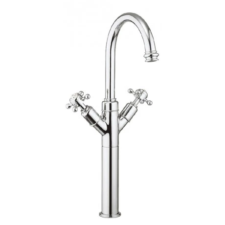 Crosswater - Belgravia Crosshead Tall Monobloc Basin Mixer Tap - Chrome - BL118DNC 3 Crosswater - Belgravia Crosshead Tall Monobloc Basin Mixer Tap - Chrome - BL118DNC