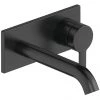 Duravit C.1 Wall Mounted Single Lever Basin Mixer - Matt Black - C11070003046 -Wall Mounted Taps Sales Store C11070003046 P