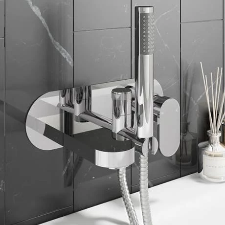 Elite Wall Mounted Bath Shower Mixer Tap + Shower Kit 3 Elite Wall Mounted Bath Shower Mixer Tap + Shower Kit - Image 2