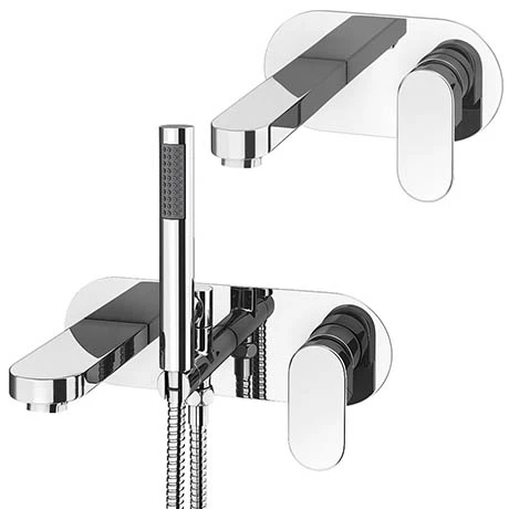 Elite Wall Mounted Tap Package (Bath + Basin Tap) 3 Elite Wall Mounted Tap Package (Bath + Basin Tap)