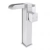 Edge Waterfall High Rise Mono Basin Mixer Tap with Waste - Chrome -Wall Mounted Taps Sales Store Edge Waterfall High Rise Mono Basin Mixer n p