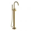 Britton Hoxton Floor Standing Bath Shower Mixer - Brushed Brass 1 Britton Hoxton Floor Standing Bath Shower Mixer - Brushed Brass -Wall Mounted Taps Sales Store HOX.009BB P
