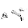 Hudson Reed Topaz Lever Wall Mounted Bath Spout + Stop Taps BC309DL 2 Hudson Reed Topaz Lever Wall Mounted Bath Spout + Stop Taps BC309DL -Wall Mounted Taps Sales Store Hudson Reed Topaz Lever Wall Mounted Bath Spout p
