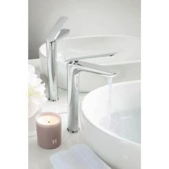 Crosswater Zero 2 Tall Monobloc Basin Mixer - ZR02_112DNC -Wall Mounted Taps Sales Store KH02 112DNC D1 460