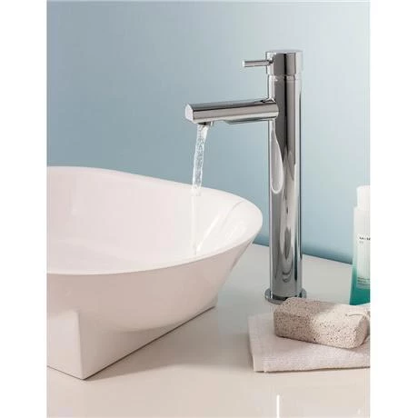Crosswater Kai Lever Tall Monobloc Basin Mixer Tap - KL112DNC 4 Crosswater Kai Lever Tall Monobloc Basin Mixer Tap - KL112DNC - Image 2