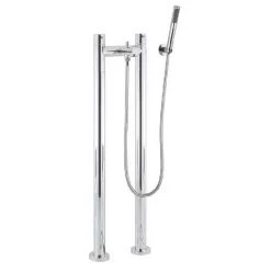 Wall Mounted Taps Sales Store 5 Crosswater - Kai Lever Floor Mounted Freestanding Bath Shower Mixer - KL422DC-AA002FC