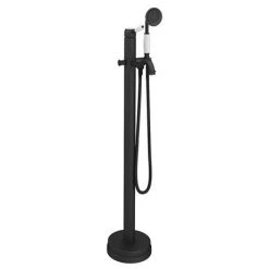 Lancaster Traditional Matt Black Single Lever Freestanding Bath Shower Mixer 10 Lancaster Traditional Matt Black Single Lever Freestanding Bath Shower Mixer -Wall Mounted Taps Sales Store LMB8FS D2 460