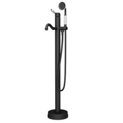 Lancaster Traditional Matt Black Single Lever Freestanding Bath Shower Mixer 13 Lancaster Traditional Matt Black Single Lever Freestanding Bath Shower Mixer -Wall Mounted Taps Sales Store LMB8FS d5 460