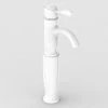 Lancaster Traditional Matt White Tall Mono Basin Mixer Tap -Wall Mounted Taps Sales Store LMW8T p
