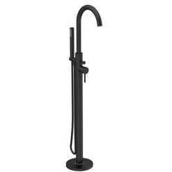 Hudson Reed Tec Single Lever Mono Free-standing Bath Shower Mixer - Matt Black - PN421