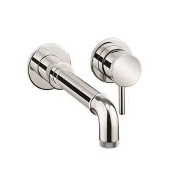 Crosswater MPRO Industrial Wall Mounted 2 Hole Set Basin Mixer - Chrome - PRI120WNC