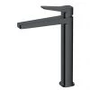 RAK Petit Square Tall Basin Mixer Tap Matt Black - RAKPES3003B -Wall Mounted Taps Sales Store RAKPES3003B m