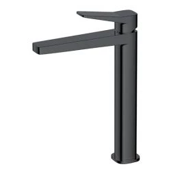 RAK Petit Square Tall Basin Mixer Tap Matt Black - RAKPES3003B