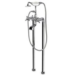 RAK Washington Art Deco Freestanding Bath Shower Mixer + Kit - RAKWTN3014