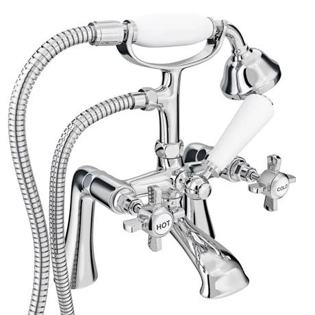 Regent Traditional Freestanding Bath Shower Mixer - Chrome 4 Regent Traditional Freestanding Bath Shower Mixer - Chrome - Image 2
